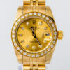 Đồng hồ Rolex nữ mạ vàng đính đá phong cách lịch R272