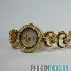 Đồng hồ Cartier nữ đính đá dây mạ vàng C0040