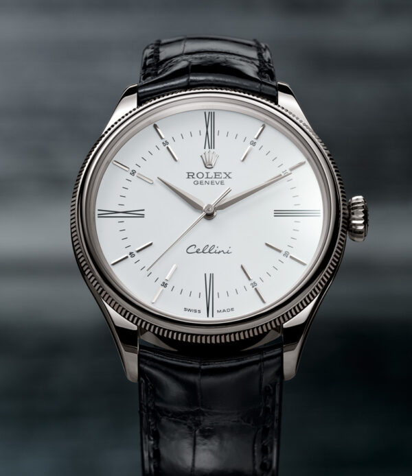 Đồng hồ Rolex Cellini nam mặt trắng sang trọng R389